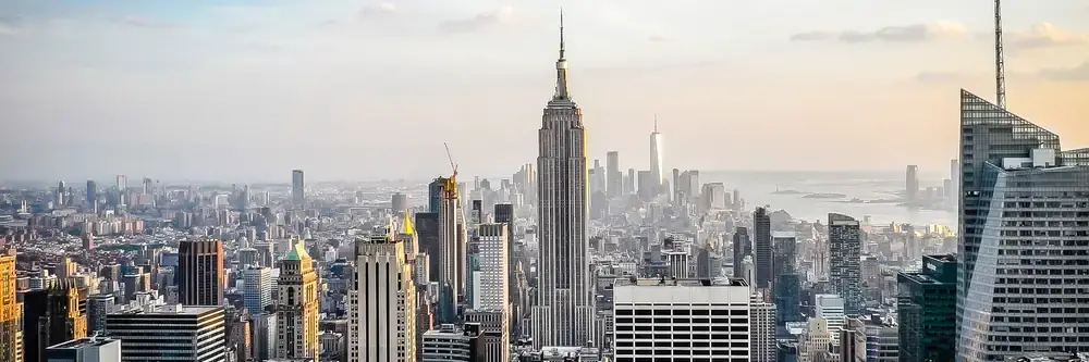 Manhattan skyline with the Empire State Building